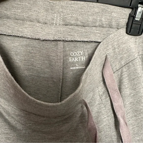 Cozy Earth Bamboo Stretch Knit Pajama Short Heather Grey - Picture 4 of 7